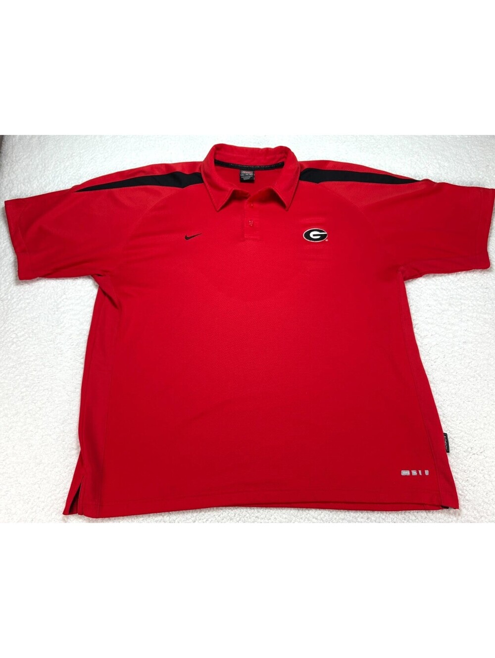 Nike Team Authentic Sphere Dri UGA Georgia Bulldogs Polo Shirt Men's XL Red